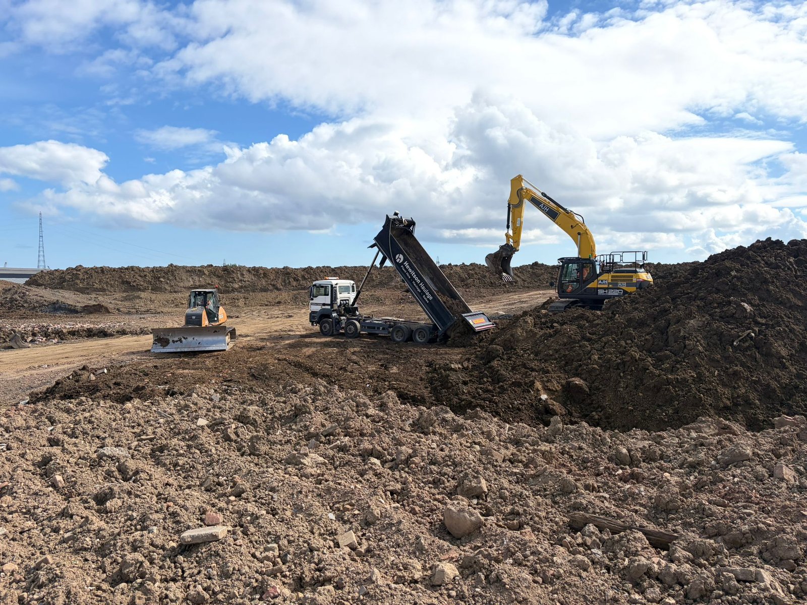Teesstone Group machinery on site